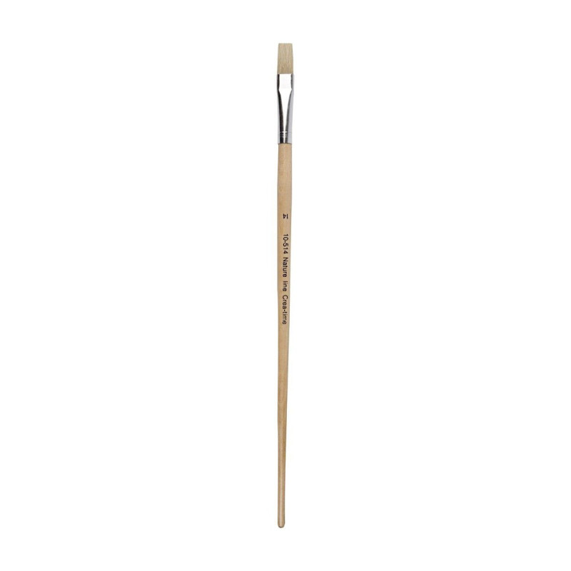 NATURE LINE Wooden brushes No. 14, long handle, 12pcs.