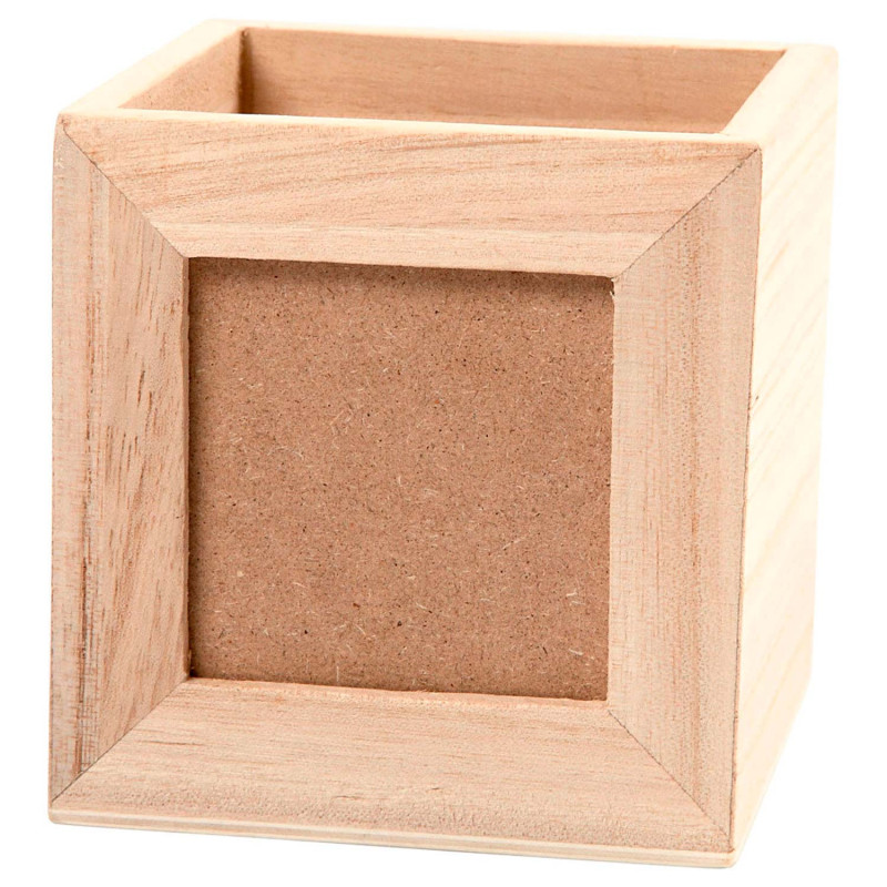 CREATIV COMPANY Wooden pencil box with photo frame