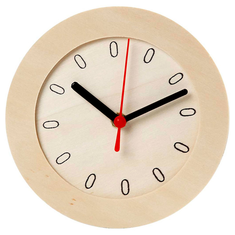 CREATIV COMPANY Clock with Wooden Frame