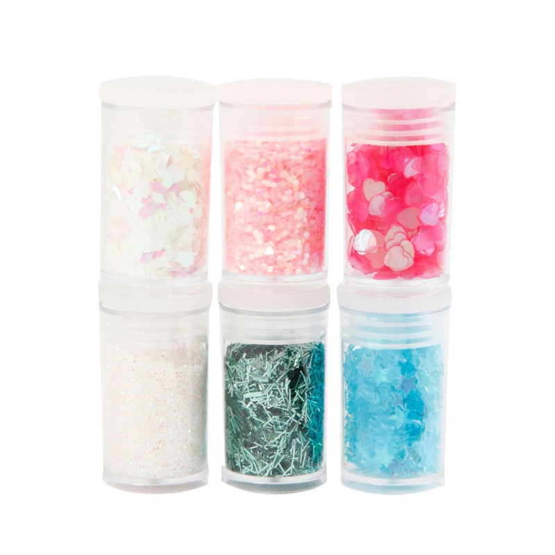 CREATIV COMPANY Glitters and Sequins, 6x5 grams
