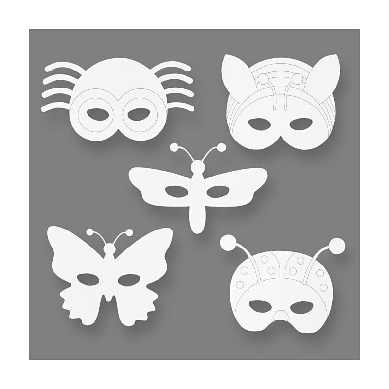 CREATIV COMPANY Insect masks Cardboard, 16st.