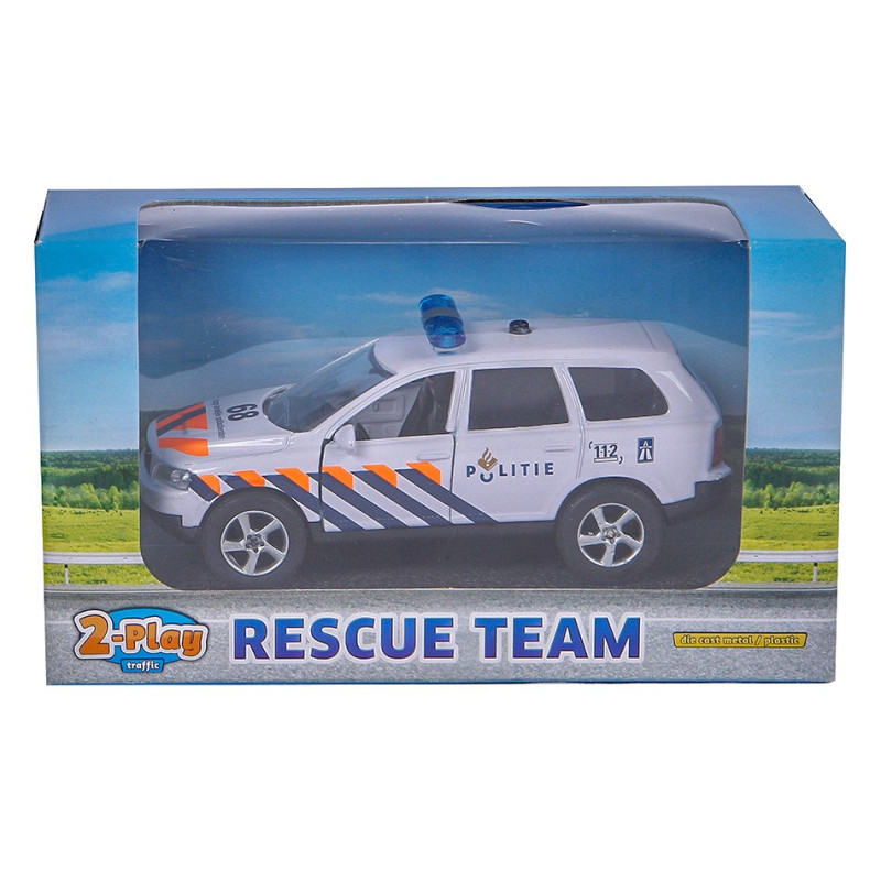 2-PLAY TRAFFIC 2-Play Die-cast Pull Back Police NL Light and Sound