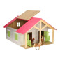 KIDS GLOBE Horse stable Pink with 2 boxes and storage
