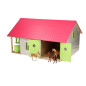 KIDS GLOBE Horse stable Pink with 2 boxes and storage