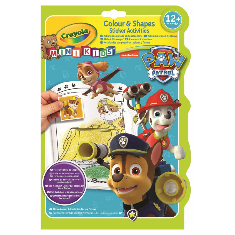 Crayola Mini Kids - Color and sticker book Paw Patrol