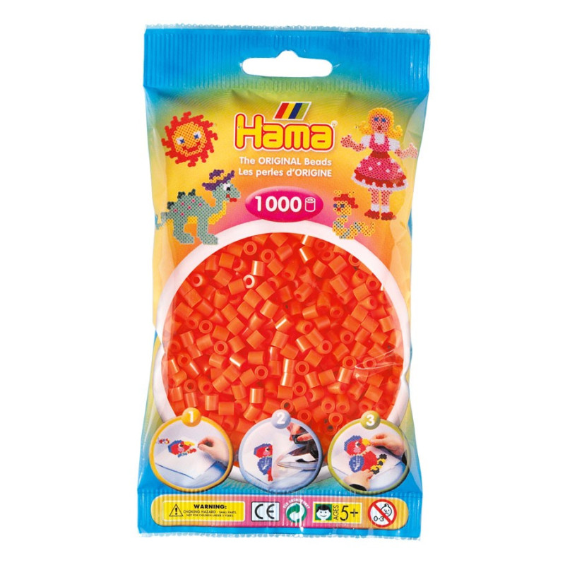 Hama Ironing beads-orange (04), 1000pcs.