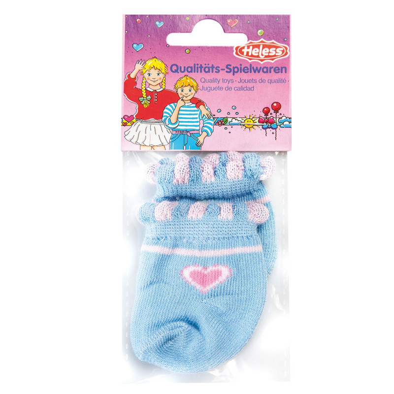 HELESS Doll socks-blue, 35-46 cm