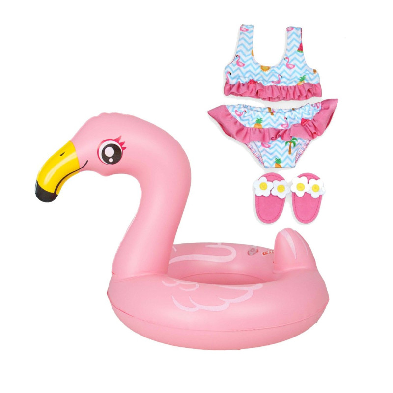 HELESS Dolls Swimming set Flamingo, 35-45 cm