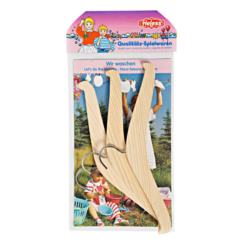 HELESS Dolls Clothes Hangers, 3st.