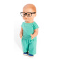 HELESS Doll doctor's outfit with stethoscope, 38-45 cm