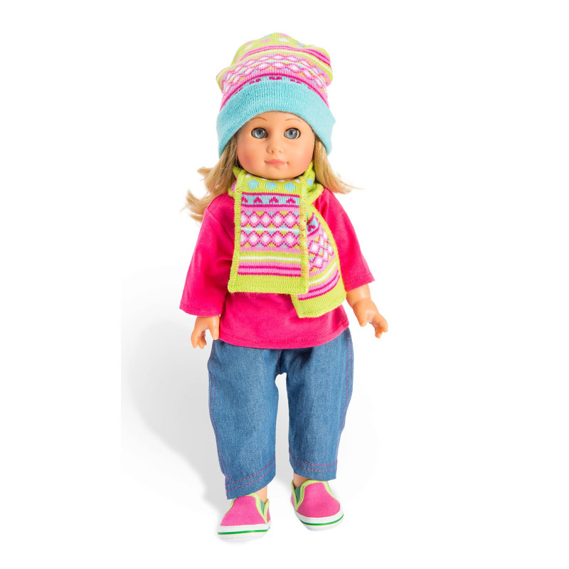 HELESS Doll hat and scarf, 38-45 cm