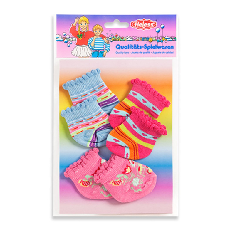 HELESS Colored socks, 3 pairs of dolls, 35-46 cm
