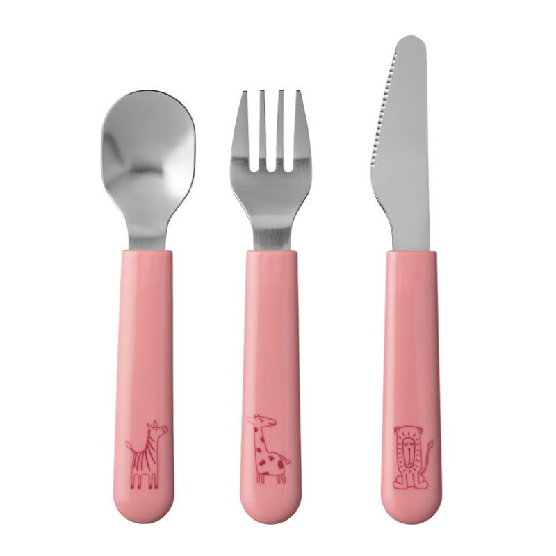 Mepal Mio Children& 39 s cutlery set - Deep Pink, 3dlg.