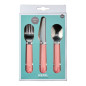 Mepal Mio Children& 39 s cutlery set - Deep Pink, 3dlg.