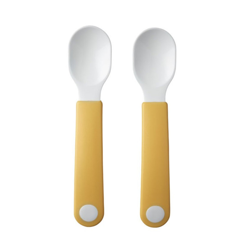 Mepal Mio Set Practice Spoons - Yellow, 2pcs.
