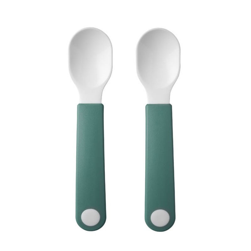 Mepal Mio Set Practice Spoons - Deep Turquoise, 2pcs.