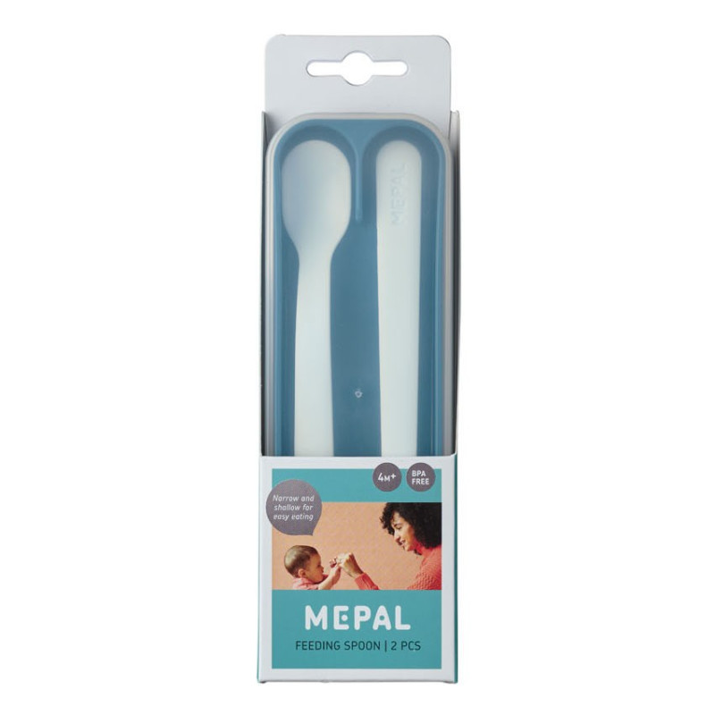 Mepal Mio Set Baby Spoons - Deep Blue, 2pcs.