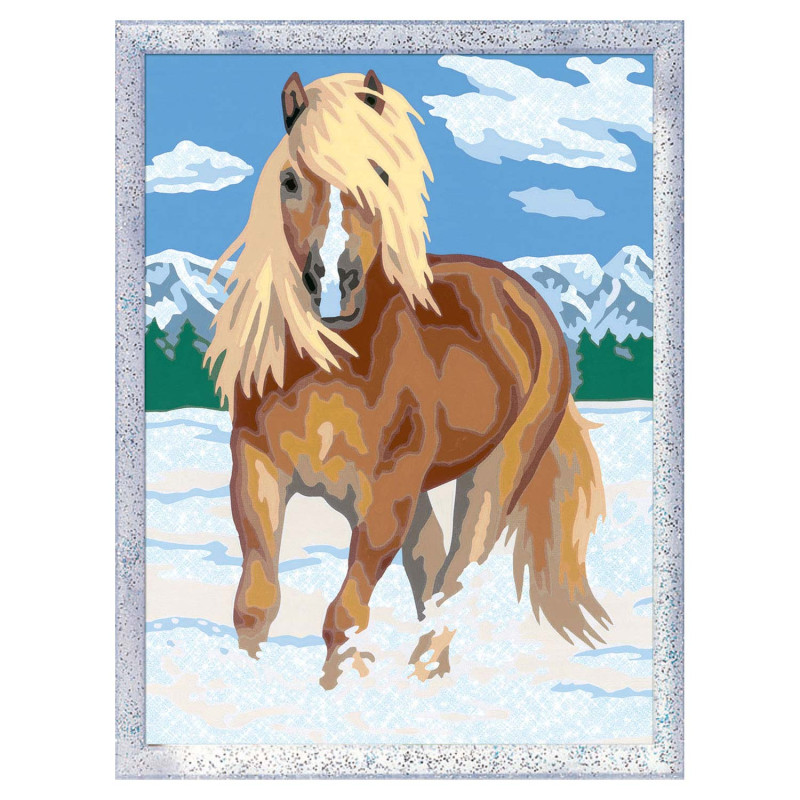 RAVENSBURGER Painting by Numbers - Horse in the Snow