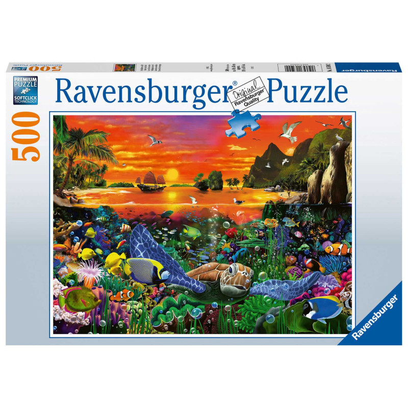 RAVENSBURGER Turtle in the Reef, 500pcs.