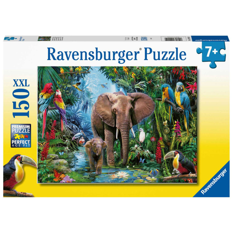 RAVENSBURGER Elephants in the Jungle, 150st. XXL