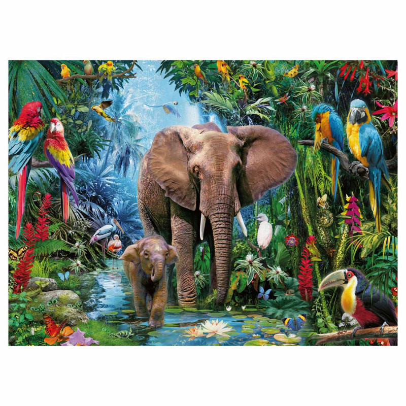 RAVENSBURGER Elephants in the Jungle, 150st. XXL