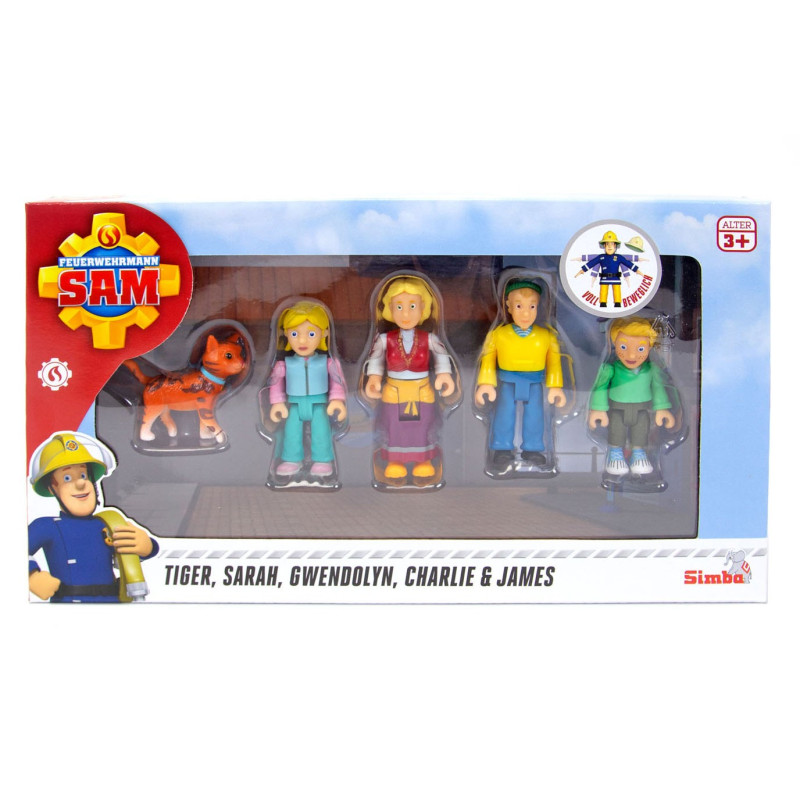 SIMBA Fireman Sam Toy Figures - The Jones Family