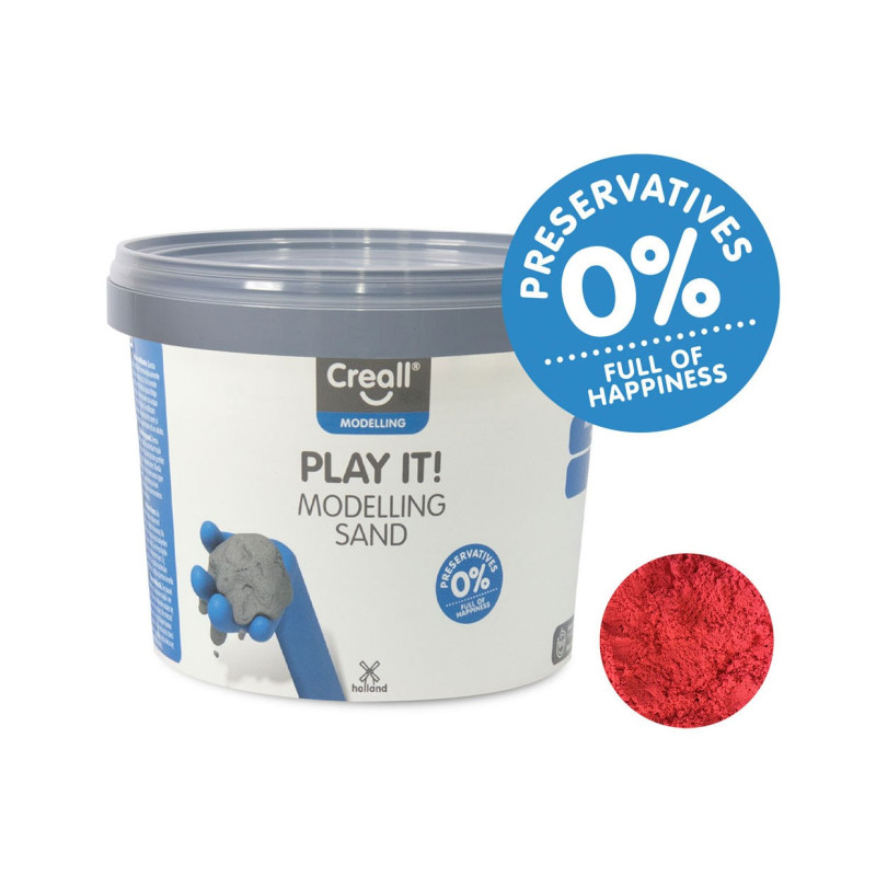 Creall Play It Play Sand Red, 750gr.