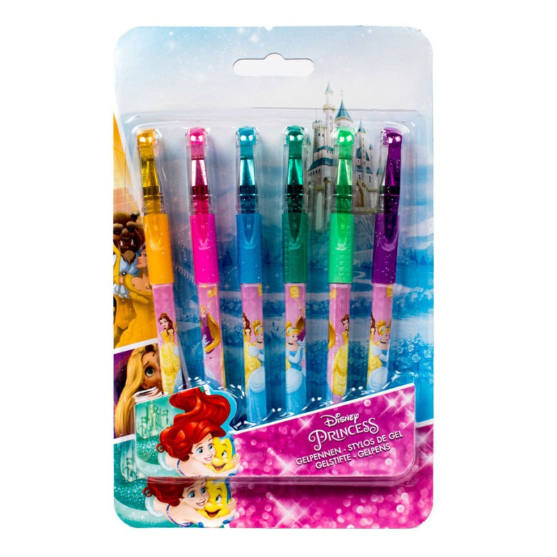 Disney Princess gel pens, 6pcs.