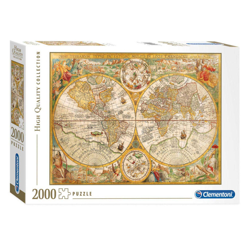 Clementoni Puzzle carte du monde antique 2000 pièces
