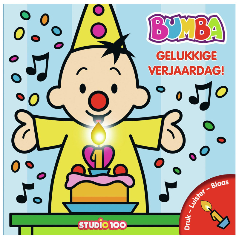 STUDIO 100 Bumba Birthday Book with Candle and Music