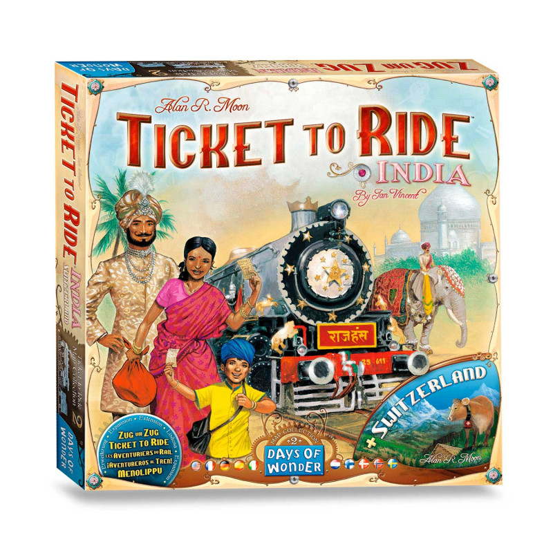 ASMODEE Ticket to Ride India Board Game