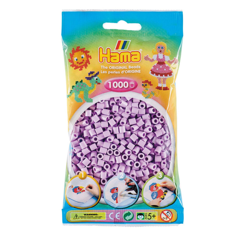 Hama Iron on Beads - Pastel Purple (96), 1000pcs.