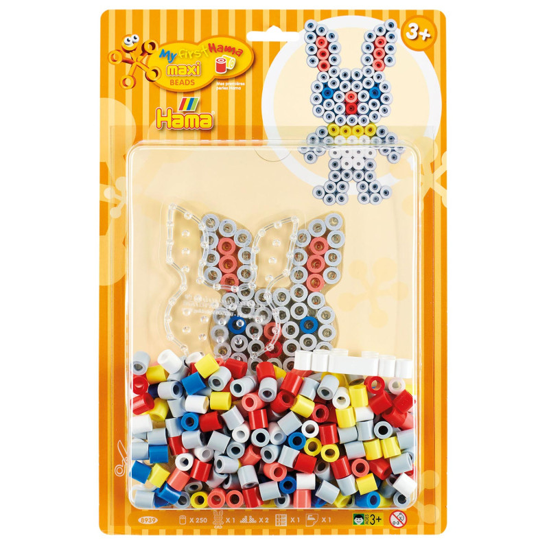 Hama Iron on bead set Maxi - Rabbit, 250 pcs.