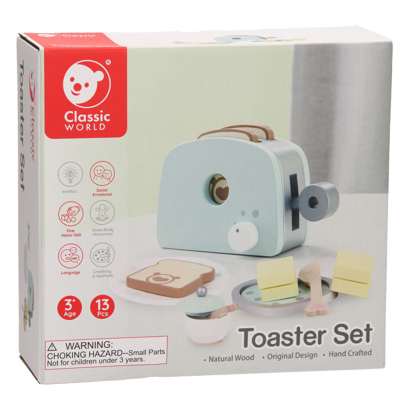 Classic World Wooden Toaster, 13dlg.