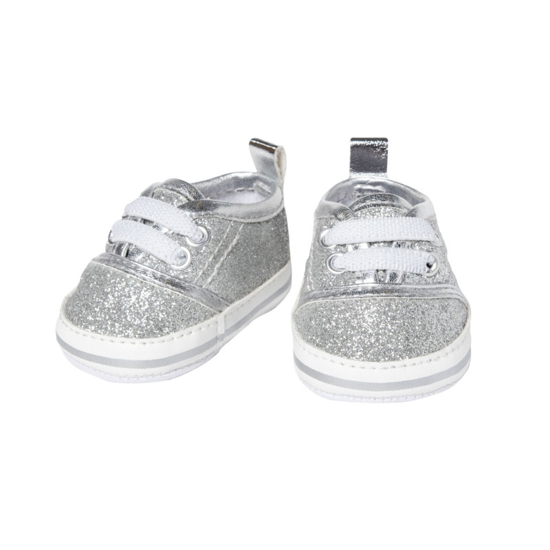 Heless - Doll sneakers Glitter Silver, 30-34 cm 1471