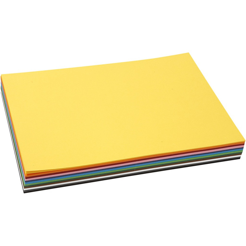 Creativ Company - Colored Cardboard A4, 12 x 10 Sheets 214270