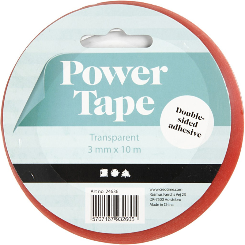 Creativ Company - Double Sided Adhesive Power Tape 3mm, 10m 24636
