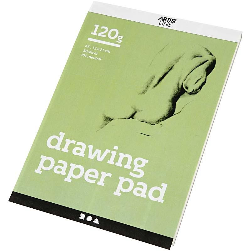 Creativ Company - Drawing Pad White A5 120gr, 30 Sheets 22105