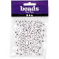 Creativ Company - Letter Beads White 7mm, 25gr 699050