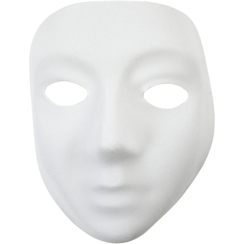 Creativ Company - Mask White Plastic Velour 592440