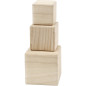 Creativ Company - Wooden Cubes, Set of 3 59228