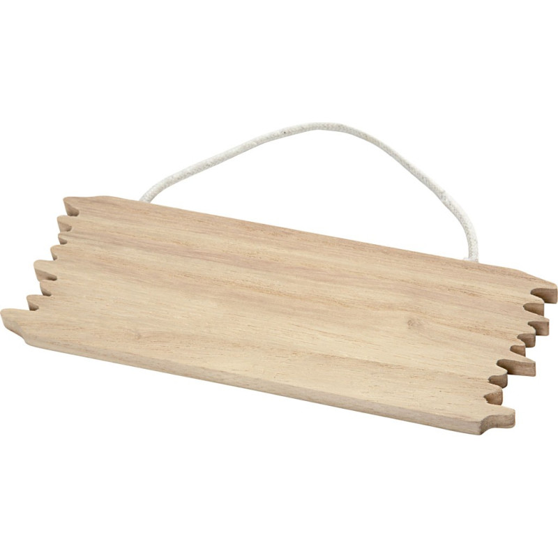 Creativ Company - Shield Wood with Hanging Cord 57608
