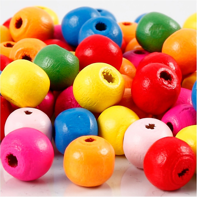 Creativ Company - Wooden Beads Mix 10mm, 22gr 571231