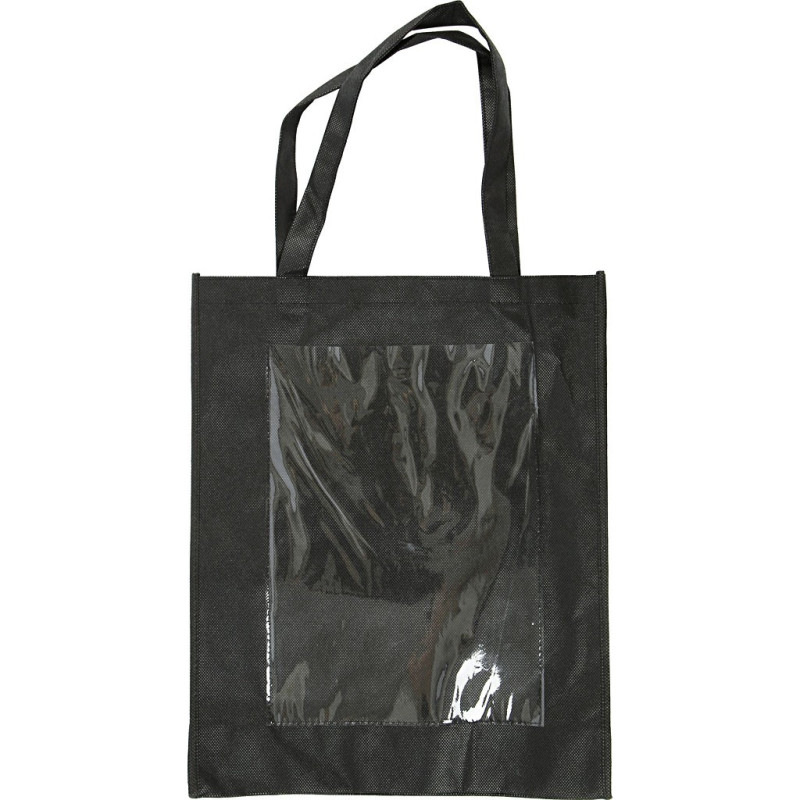 Creativ Company - Shoulder Bag with Plastic Front Black 49982