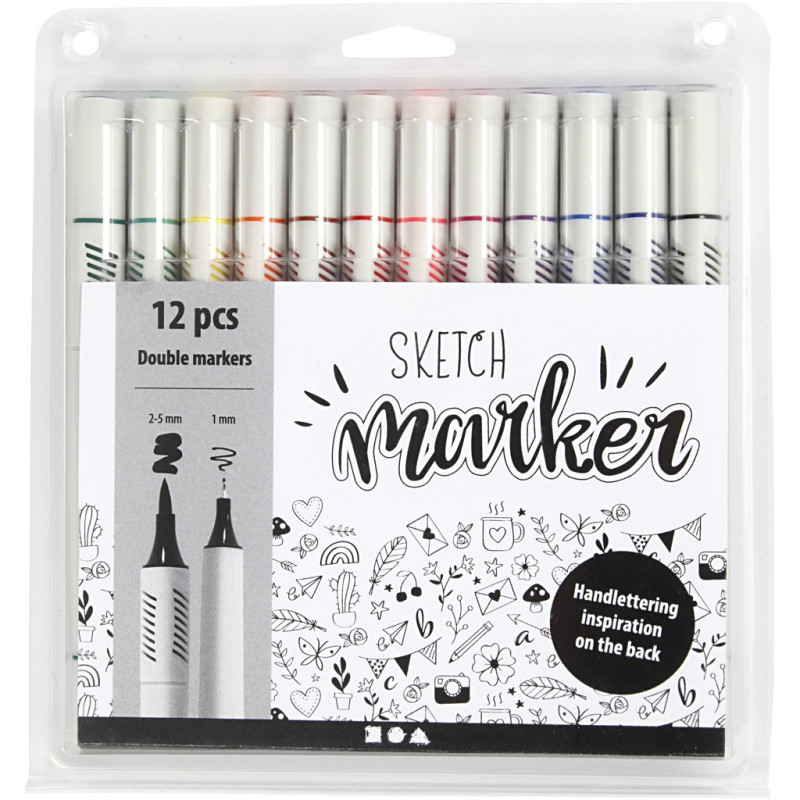 Creativ Company - Sketch Markers Color, 12pcs. 37382