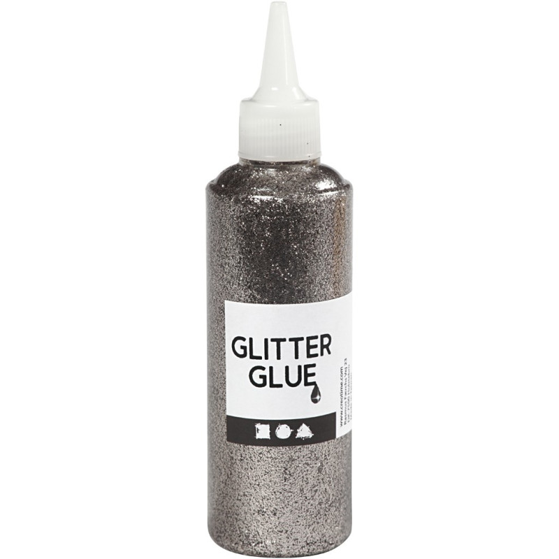 Creativ Company - Glitter glue Silver, 118ml 31831