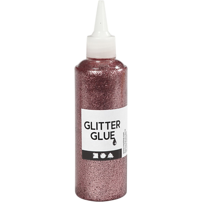 Creativ Company - Glitter glue Light pink, 118ml 31829