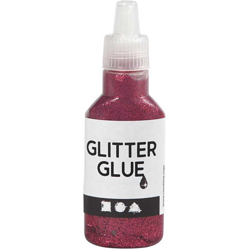 Creativ Company - Glitter glue Dark pink, 25ml 318280