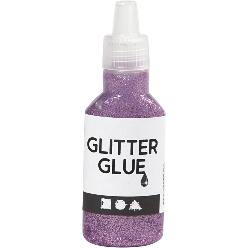 Creativ Company - Glitter glue Purple, 25ml 318270