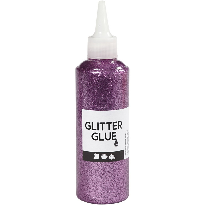 Creativ Company - Glitter glue Purple, 118ml 31827